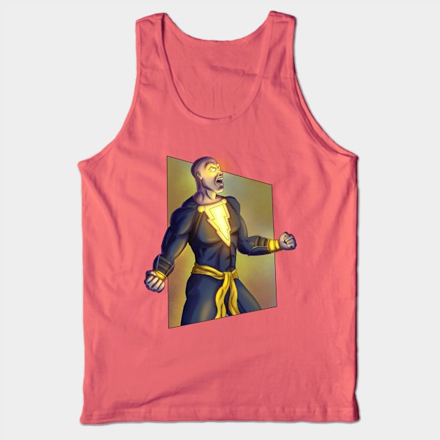 Black Adam Tank Top by bassbongo